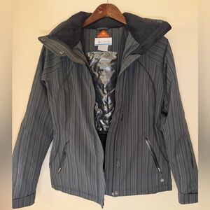 Columbia Women's Black Striped Ski Jacket
